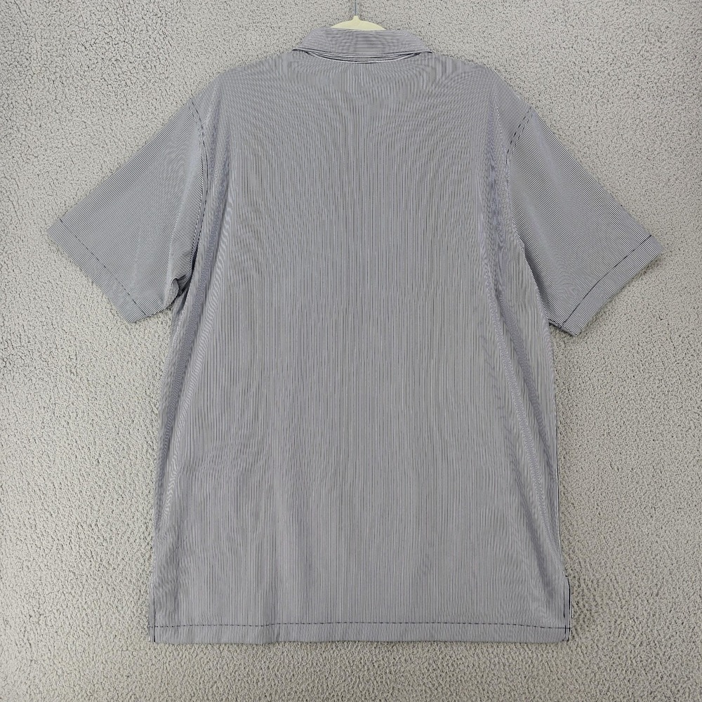 Peter Millar Polo Shirt Mens L Blue Striped Summer Comfort 2020 PGA Harding Park - Picture 7 of 10
